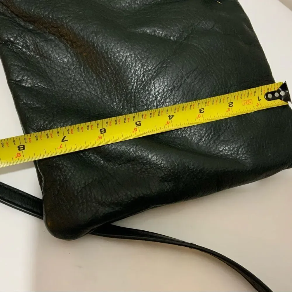 Margot Crossbody Bag Black Genuine Leather Handbag Purse Small